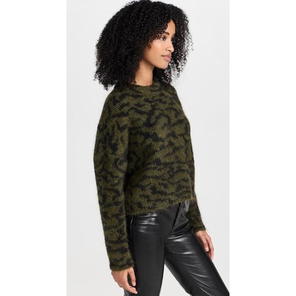 Frame Abstract Jacquard Crew Neck Sweater - Picture 6 of 12